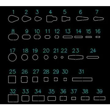 39 Shape Style One Hole Hollow Punch Cutter Tool Leather Craft Set DIY For Handmade