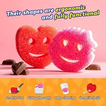 Scrub Daddy Valentine's Day Sponges - Cute and Functional