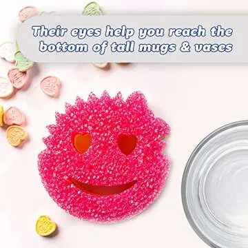 Scrub Daddy Valentine's Day Sponges - Cute and Functional