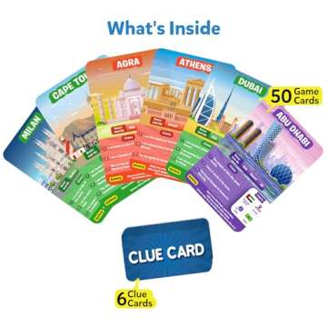 Skillmatics Card Game - Guess in 10 Cities Around The World, Educational Travel Toys for Boys, Girls...