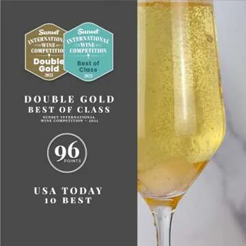 Joyus Non-Alcoholic Sparkling Wine, Award Winning Best In Class Dealcoholized Wine, Complex & Dry, Low Sugar & Low Calorie, 750 ml (1 Bottle)