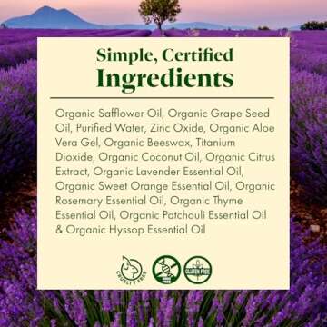 SanRe Organic Skinfood - Supple Sunshine - Organic Rosemary and Lavender Day Cream For Dry to Normal Skin - SPF 30