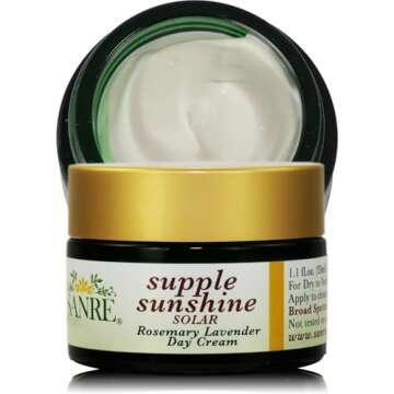 SanRe Organic Skinfood - Supple Sunshine - Organic Rosemary and Lavender Day Cream For Dry to Normal Skin - SPF 30
