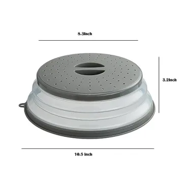 Vented Microwave Splatter Cover - BPA-Free Kitchen Gadget