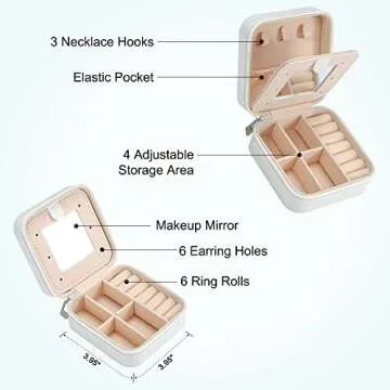 A-Z Letter Travel Jewelry Box - Perfect for Gifting