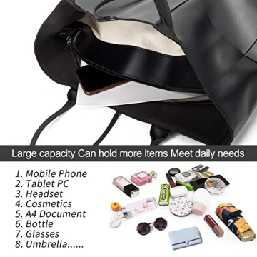 Stylish Large Leather Weave Tote Bag for Women