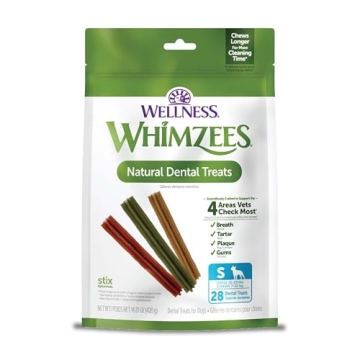 WHIMZEES by Wellness Dental Chews for Dogs - Grain Free & Hypoallergenic, 28 Chews
