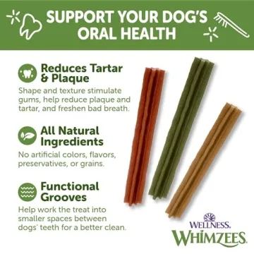 WHIMZEES Dental Chews for Dogs - Natural Fresh Breath Treats