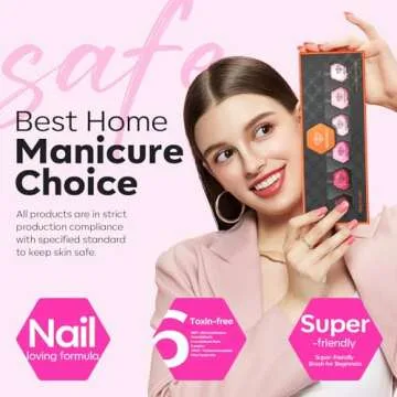 modelones Pink Nail Polish Set Ideal for Women Nail Lovers