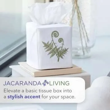 Jacaranda Living Elegant Tissue Box Cover for Home Decor