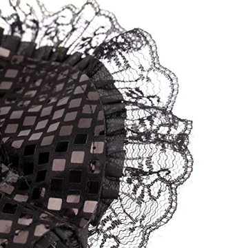 Charming BinaryABC Halloween Witch Hat Headband for Parties