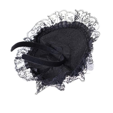 Charming BinaryABC Halloween Witch Hat Headband for Parties