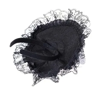 Charming BinaryABC Halloween Witch Hat Headband for Parties