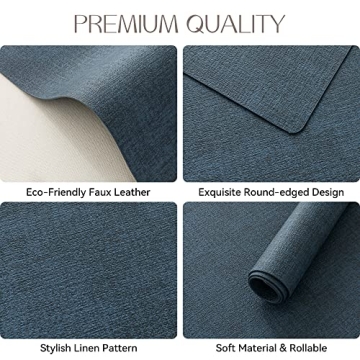 Romanstile Vinyl Placemats Set of 8 - Waterproof & Stylish