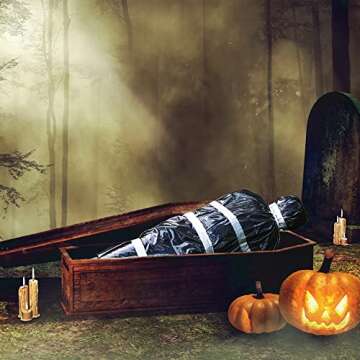 Skeleteen Inflatable Halloween Dead Body Bag Decoration