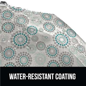 Gorilla Grip Windproof Compact Stick Umbrella for Rain, One-Click Automatic Open and Close, Strong Reinforced Fiberglass Ribs, Easily Collapsible, Lightweight Portable Umbrellas for Travel, Spiral