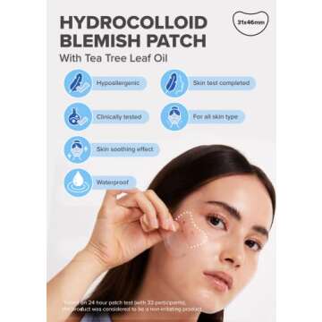 I DEW CARE Hydrocolloid Acne Pimple Patch - Timeout Blemish Chin & Cheeks | Korean zit Dark Spot Patches for face and skin, Pus absorbing with Tea Tree Leaf Oil, Trouble Remover, 9 Count