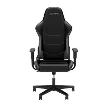RESPAWN 110 Gaming Chair - Gamer Chair PC Computer Chair, Ergonomic Gaming Chairs, Office Chair with Integrated Headrest, Gaming Chair for Adults 135 Degree Recline with Angle Lock - Gray