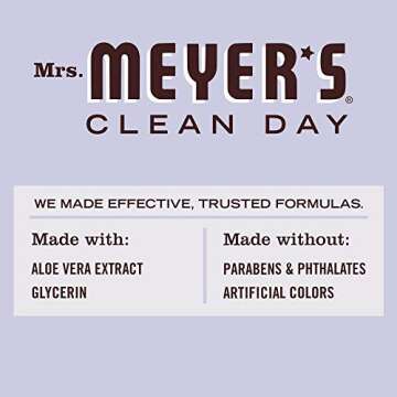 MRS. MEYER'S CLEAN DAY Antibacterial Hand Sanitizer Spray, Travel Size, Removes 99.9% of Bacteria, Lavender Scent, 2 oz