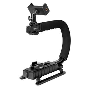 Fantaseal 4in1 DSLR/Mirrorless/Action Camera Stabilizer Holder for Perfect Low Position Video Rig