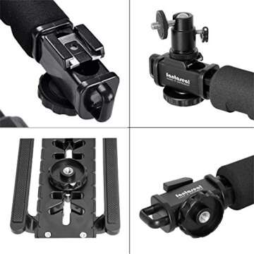 Fantaseal 4in1 Stabilizer for DSLR, Action Cameras & Smartphones