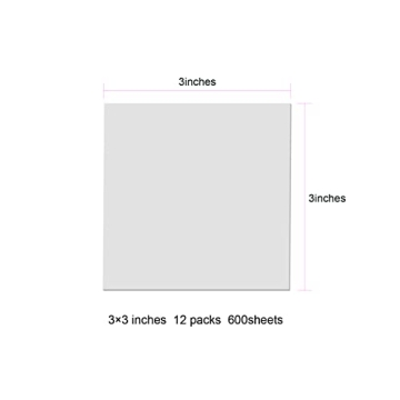 Jiemay Transparent Sticky Notes - 600 Pcs for Easy Note Taking