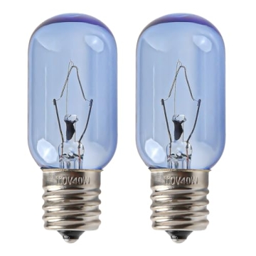 Seentech Refrigerator Light Bulb 40W T8 E17 for Frigidaire and More - Pack of 2