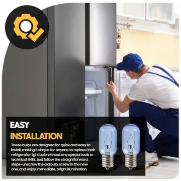 Seentech 40W T8 E17 Refrigerator Light Bulb - Pack 2