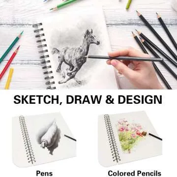 CONDA Hardcover Sketchbook with Perforated Pages