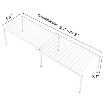 iPEGTOP Expandable Storage Shelf Rack for Home Organizing