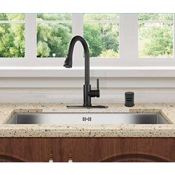 Matte Black Skirted Dishwasher Air Gap Cover - Solid Brass & Durable