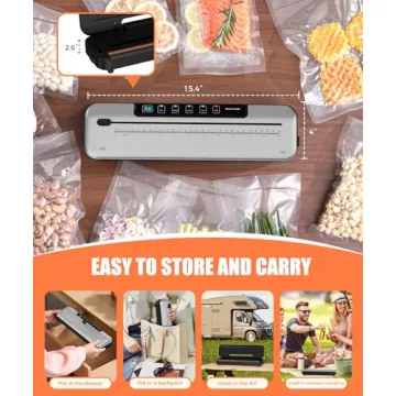 Compact 75kPa Vacuum Sealer for Fresh Food Storage