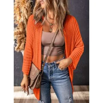 Dokotoo Womens Cardigan Sweaters Summer Lightweight Cardigan Dressy Crochet Womens 2025 Fashion Tren...