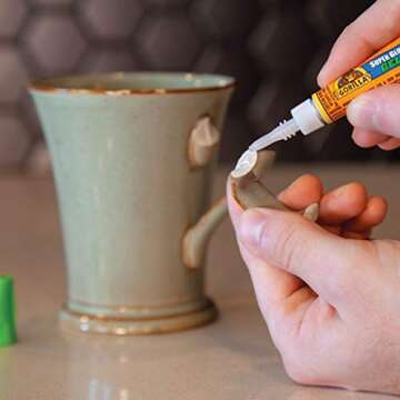 Gorilla Super Glue Gel, Two 3 Gram Tubes, Clear, (Pack of 1)