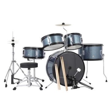Senfot Drum Set for Musical Instruments, AD-300 Five Piece Drum, Junior Drum Set with Bass Drum, Tom...
