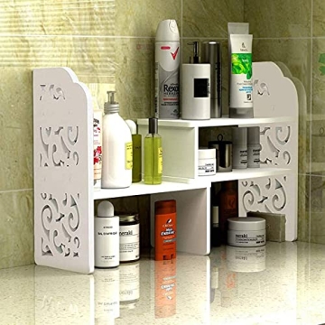 YGYQZ Small Adjustable Desktop Bookshelf for Organizing