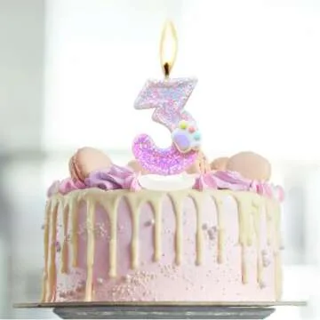 CasaPopz Dog Paw Birthday Number Candles for Cake Decoration
