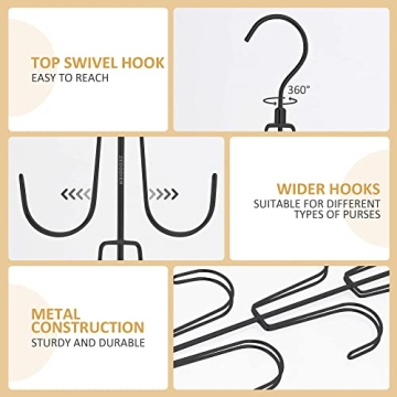 ZEDODIER Purse Hanger Organizer - Space Saving & Stylish