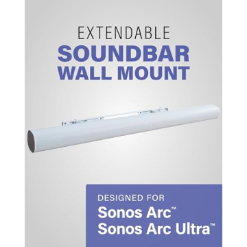 SANUS Extendable Wall Mount for Sonos Arc – Adjustable 5" Depth