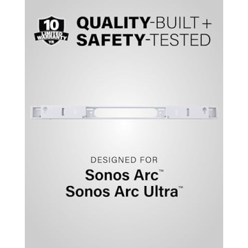 SANUS Extendable Wall Mount for Sonos Arc – Adjustable 5" Depth