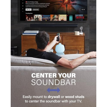 SANUS Extendable Wall Mount for Sonos Arc – Adjustable 5" Depth