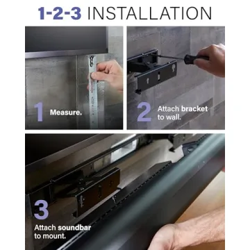 SANUS Extendable Wall Mount for Sonos Arc – Adjustable 5" Depth