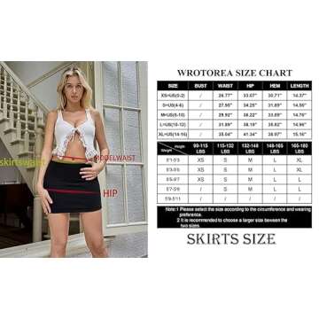 Stylish Wrotorea Women's Black Mini Skirt for Every Occasion