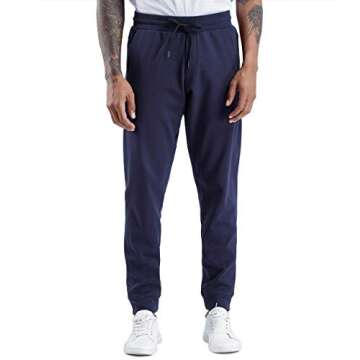 THE GYM PEOPLE Men's Fleece Joggers Pants with Deep Pockets Athletic Loose-fit Sweatpants for Workou...