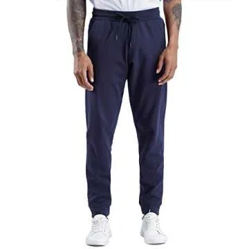 THE GYM PEOPLE Men's Fleece Joggers Pants with Deep Pockets Athletic Loose-fit Sweatpants for Workou...