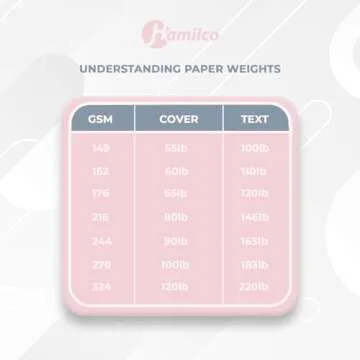 Hamilco White Cardstock Thick Paper - 8 x 10" Blank Heavy Weight 100 lb Cover Card Stock - 50 Pack (Bright)