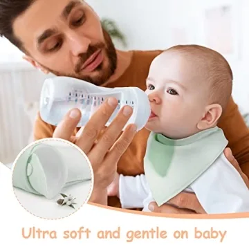Yoofoss Baby Bibs 10 Pack Soft Adjustable for Teething Babies
