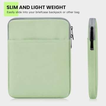 iKammo iPad Mini Sleeve, iPad Mini 7 Case, 8 Inch Tablet Sleeve Bag Compatible with iPad Mini (A17 P...