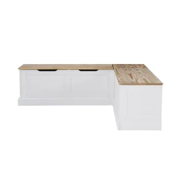 LINÓN HARRIS Elegant Corner Breakfast Nook with Storage
