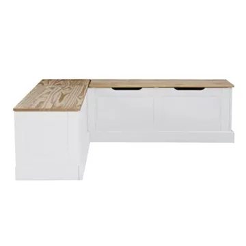 LINÓN HARRIS Elegant Corner Breakfast Nook with Storage